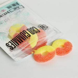 CBD Gummy 250mg, Peach