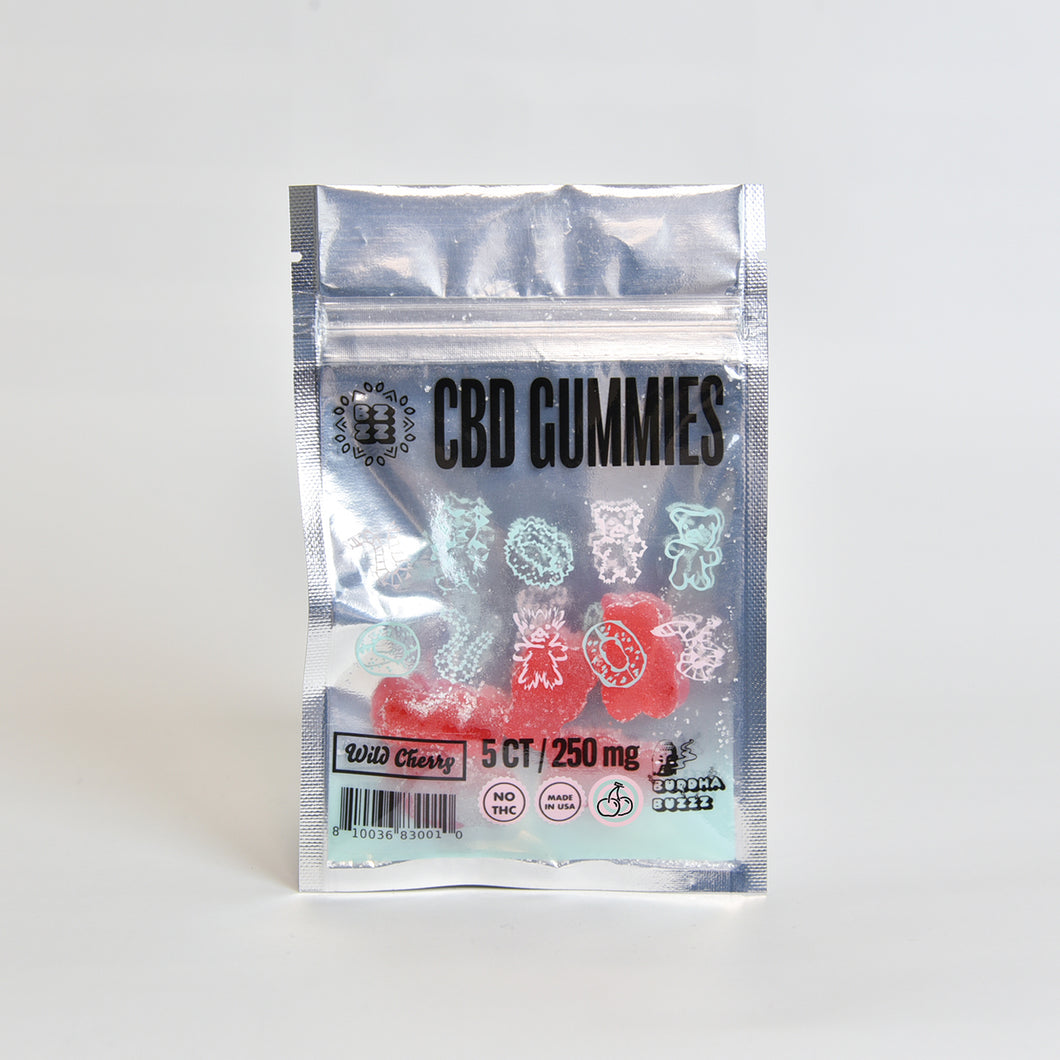 CBD Gummy 250mg, Wild Cherry