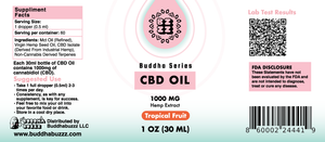 Tropical Fruit Flavor CBD Oil 30ML 1000MG