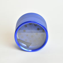 Load image into Gallery viewer, BuddhaBuzzz  Aluminum Clear Bottom Herb Grinder/Crusher - zx15